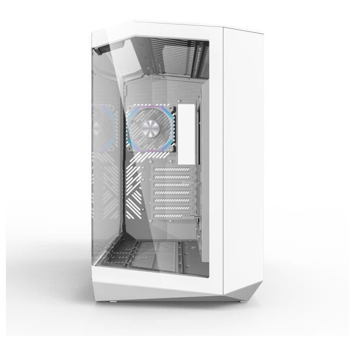 Boitier sans alimentation - Cube - Format ATX - DARKFLASH DY470 - Blanc Boitier sans alimentation - Cube - Format ATX - DARKFLASH DY470 - Blanc