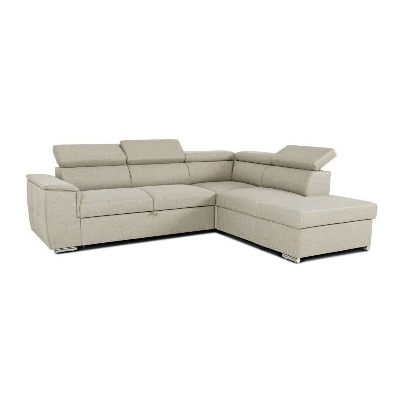 Canapé d'angle convertible réversible avec coffre - 5 places - DAYTO Canapé d'angle convertible réversible avec coffre - 5 places - DAYTO