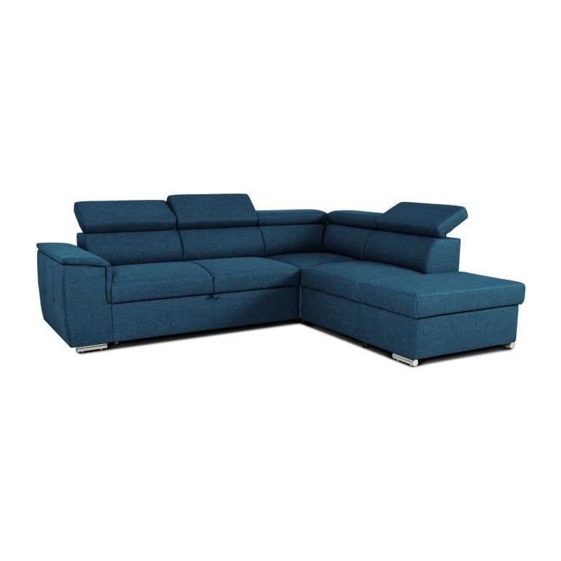 Canapé d'angle convertible réversible avec coffre - 5 places - DAYTO Canapé d'angle convertible réversible avec coffre - 5 places - DAYTO