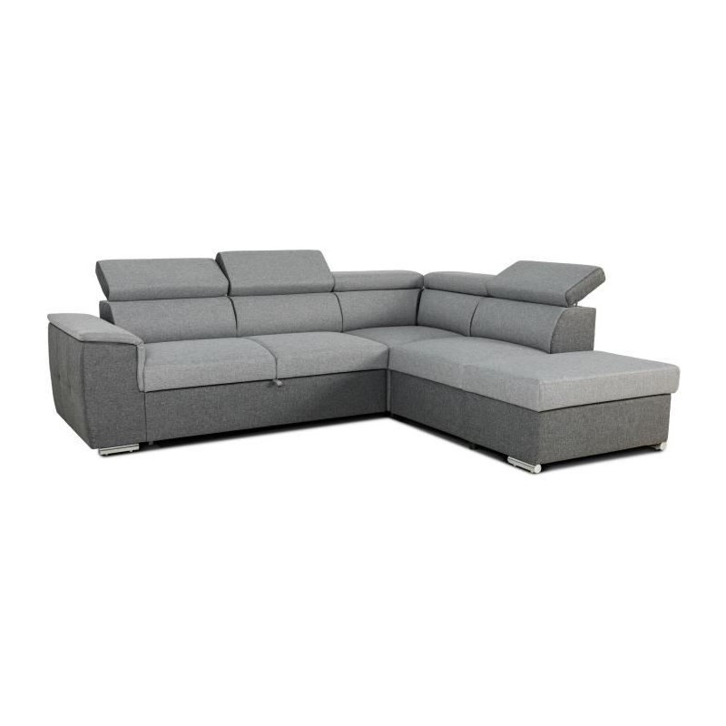 Canapé d'angle convertible réversible avec coffre - 5 places - DAYTO Canapé d'angle convertible réversible avec coffre - 5 places - DAYTO