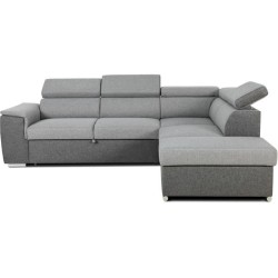 Canapé d'angle convertible réversible avec coffre - 5 places - DAYTO