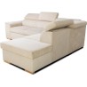 Canapé d'angle convertible réversible 5 places DAYTONA - Velours cô