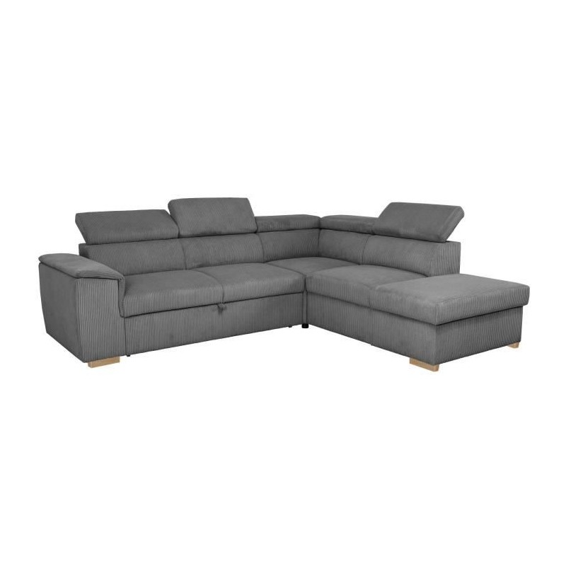 Canapé d'angle convertible réversible - 5 places - DAYTONA - Tissu L Canapé d'angle convertible réversible - 5 places - DAYTONA - Tissu L