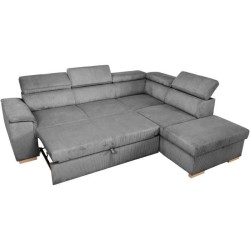 Canapé d'angle convertible réversible - 5 places - DAYTONA - Tissu L