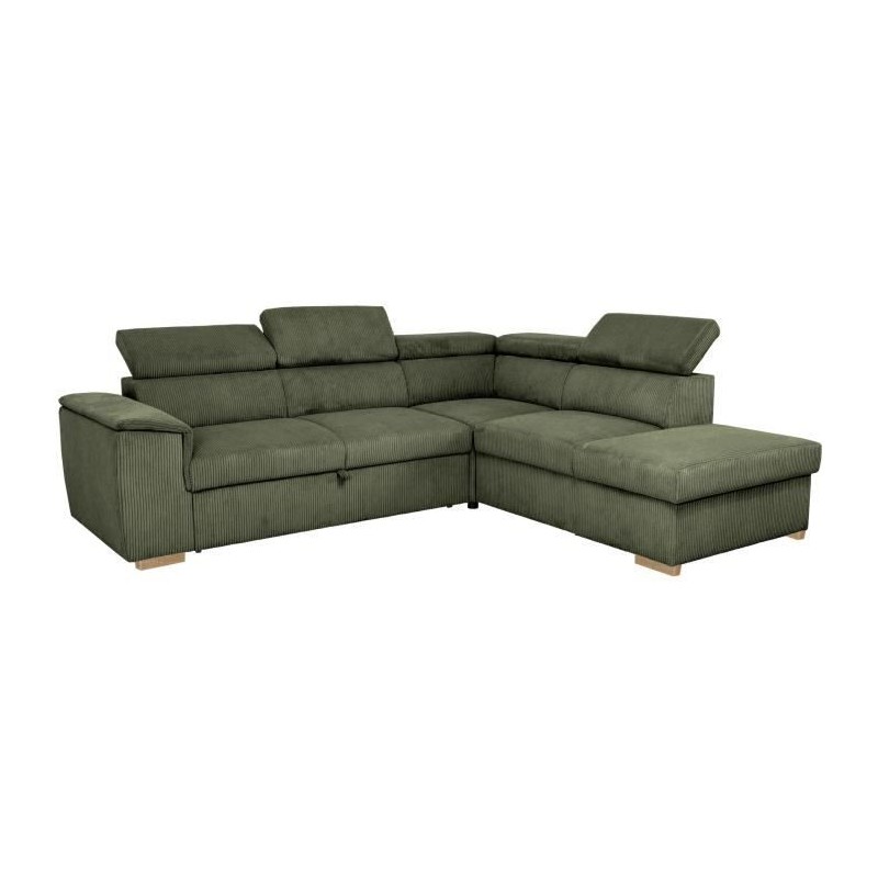 Canapé d'angle convertible réversible - 5 places - DAYTONA - Velours