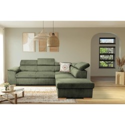 Canapé d'angle convertible réversible - 5 places - DAYTONA - Velours