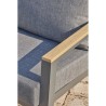 Salon bas de jardin - Aluminium - DCB GARDEN - 5 places - Gris anthrac