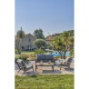 Salon bas de jardin - Aluminium - DCB GARDEN - 5 places - Gris anthrac