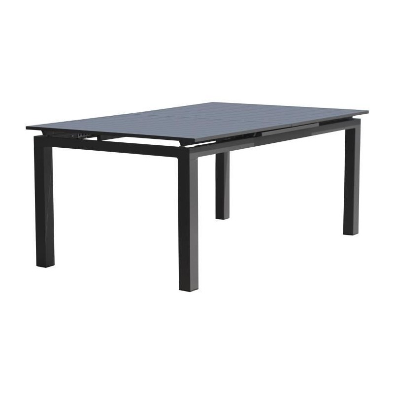 Table de jardin rectangulaire extensible - Gris anthracite - Aluminium Table de jardin rectangulaire extensible - Gris anthracite - Aluminium