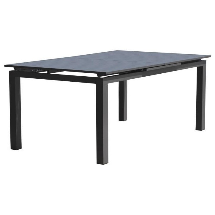 Table de jardin rectangulaire extensible - Gris anthracite - Aluminium - 10 personnes - 180/240 x 100 cm - MIAMI - DCB GARDEN Table de jardin rectangulaire extensible - Gris anthracite - Aluminium - 10 personnes - 180/240 x 100 cm - MIAMI - DCB GARDEN