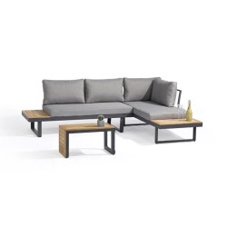 Salon de jardin modulable - Aluminium - DCB GARDEN - 4 places - TOKYO