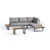 Salon de jardin modulable - Aluminium - DCB GARDEN - 4 places - TOKYO