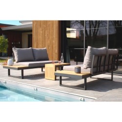 Salon de jardin modulable - Aluminium - DCB GARDEN - 4 places - TOKYO
