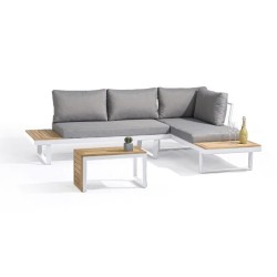 Salon de jardin modulable - Aluminium - DCB GARDEN - 4 places - TOKYO