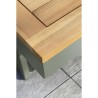 Salon de jardin modulable - Kaki - Bois d'acacia et aluminium - DCB GA