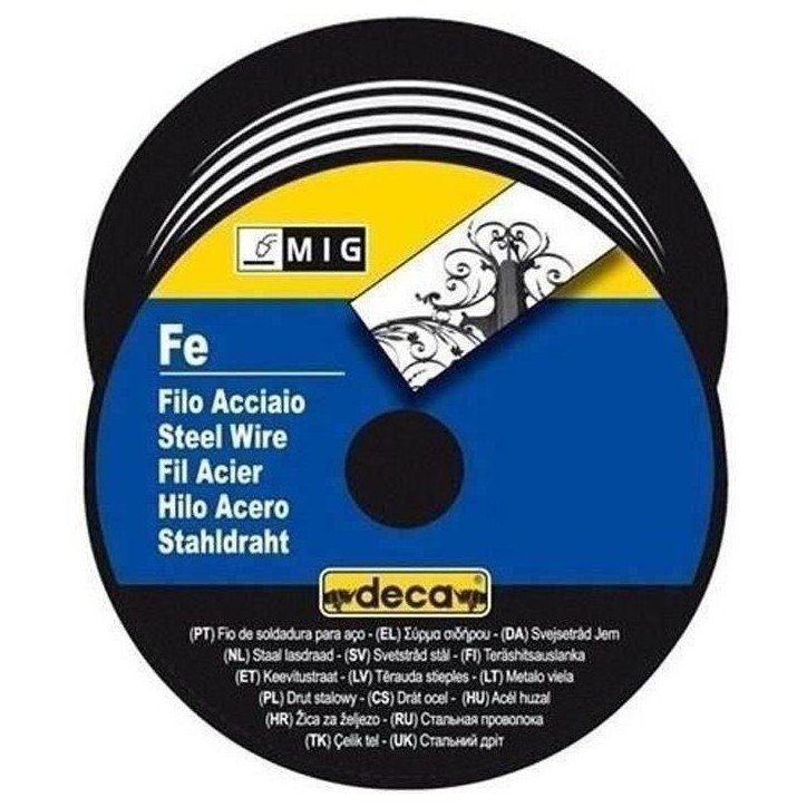 Bobine fil acier pour soudure MIG/MAG DECA - Ø fil 0,6 mm - 0,7 kg Bobine fil acier pour soudure MIG/MAG DECA - Ø fil 0,6 mm - 0,7 kg