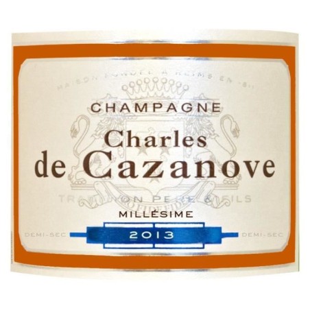 Champagne De Cazanove Demi-sec millésimé - 2013