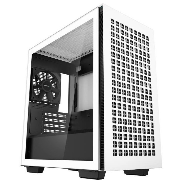 Boitier PC sans alimentation - DEEPCOOL CH370 (Blanc) - Mini tour - Format Micro-ATX