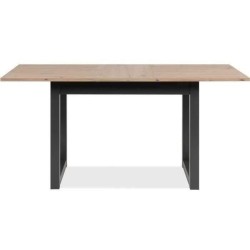 Table extensible Denver 80B - 120-160 x 75 x 80 cm - Décor chene arti