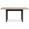 Table extensible Denver 80B - 120-160 x 75 x 80 cm - Décor chene arti