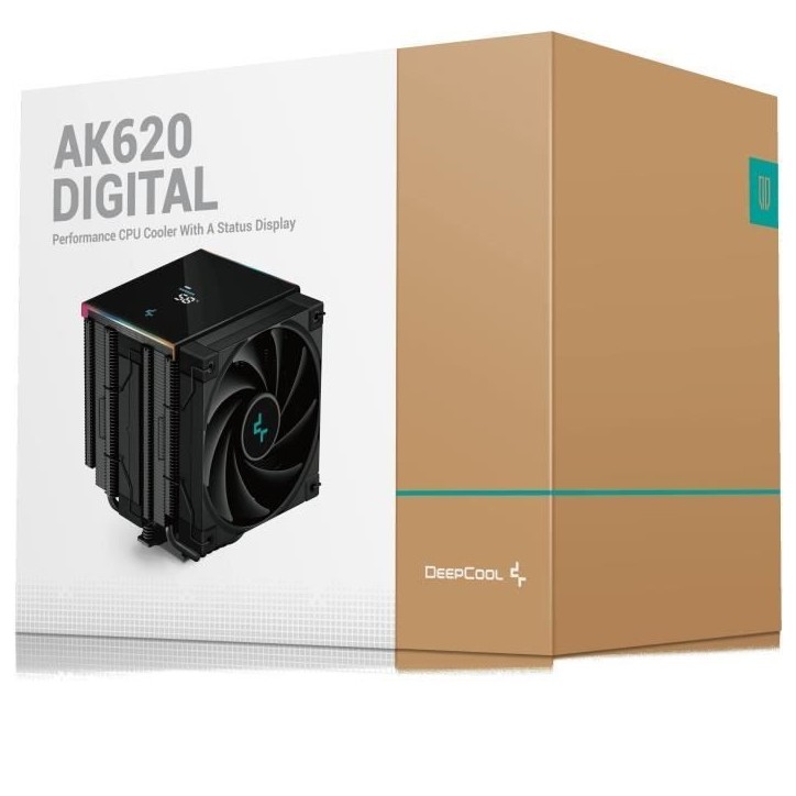 Deepcool - AK620 Digital (Noir) - Ventirad CPU - 2x120mm Deepcool - AK620 Digital (Noir) - Ventirad CPU - 2x120mm
