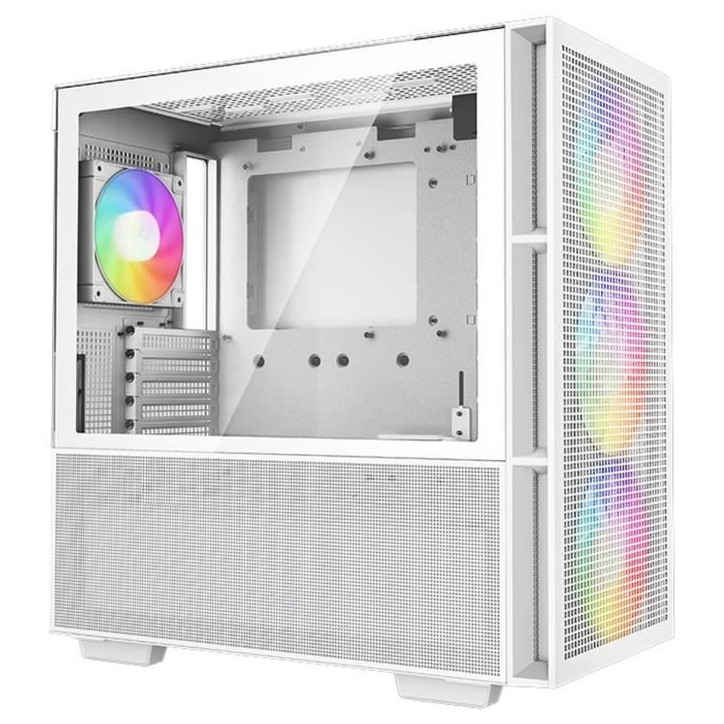 Boitier PC sans alimentation - DEEPCOOL CH560 (Blanc) - Moyen tour - Format E-ATX - Ventilateurs A-RGB