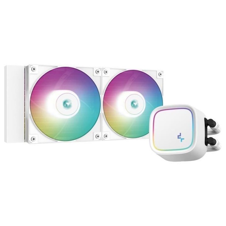 Watercooling AIO - DEEPCOOL LE520 - Ventilateurs 2x 120 mm ARGB - Blanc
