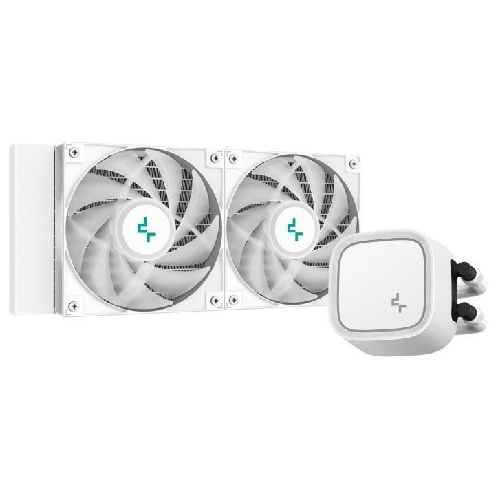 Watercooling AIO - DEEPCOOL LE520 - Ventilateurs 2x 120 mm ARGB - Blanc