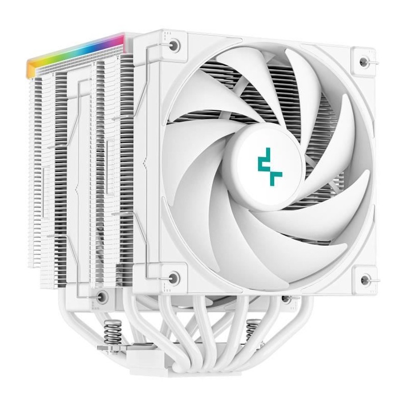 Ventirad CPU - DEEPCOOL AK620 Digital - Ventilateur 2x 120 mm - Blanc Ventirad CPU - DEEPCOOL AK620 Digital - Ventilateur 2x 120 mm - Blanc
