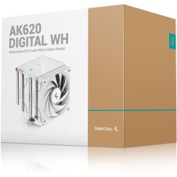 Ventirad CPU - DEEPCOOL AK620 Digital - Ventilateur 2x 120 mm - Blanc