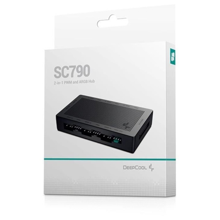Deepcool - SC790 - Hub Pwm et ARGB - 6 ports ARGB (3 broches) / 6 ports PWM - Alimentation pas prise Sata