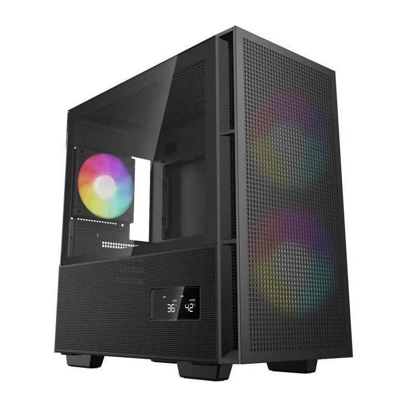 Boitier PC - DEEPCOOL - CH360 Digital - Sans alimentation - Mini tour Boitier PC - DEEPCOOL - CH360 Digital - Sans alimentation - Mini tour