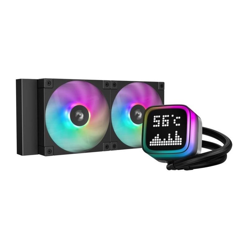 Watercooling AIO - DEEPCOOL LP240 - Ventilateurs 2x 120 mm ARGB - Noir Watercooling AIO - DEEPCOOL LP240 - Ventilateurs 2x 120 mm ARGB - Noir