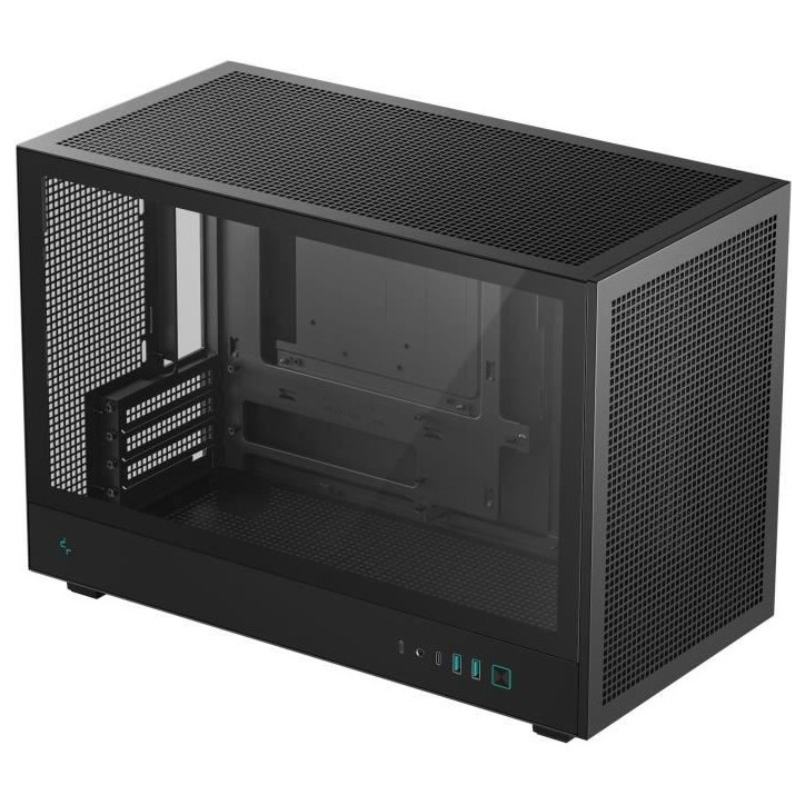Boitier sans alimentation - DEEPCOOL CH260 - Mini tour - Format M-ATX - Noir Boitier sans alimentation - DEEPCOOL CH260 - Mini tour - Format M-ATX - Noir