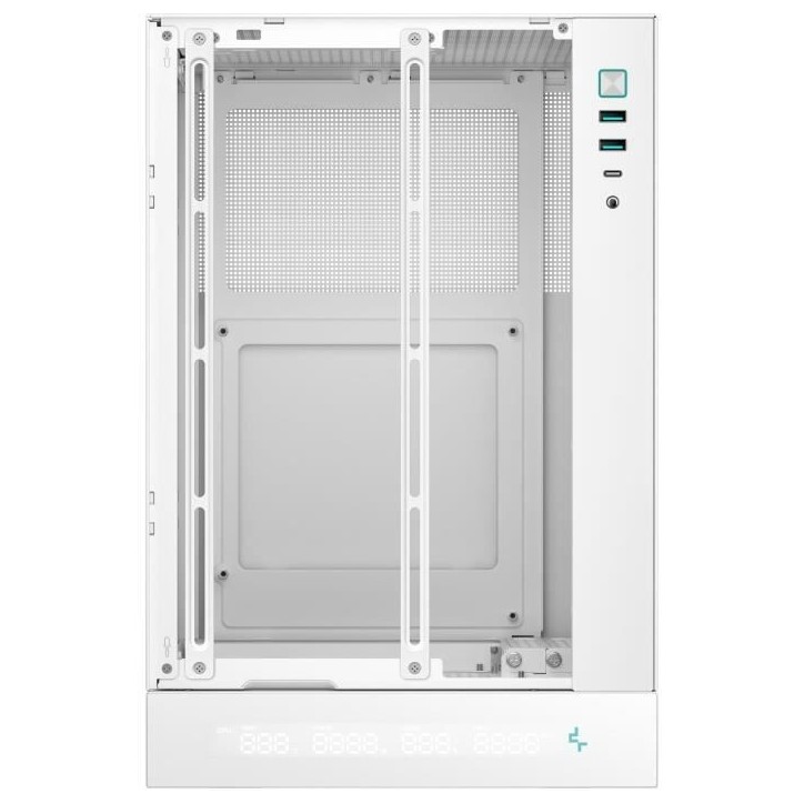 Boitier sans alimentation - DEEPCOOL CH170 Digital - Mini tour - Format M-ITX - Blanc Boitier sans alimentation - DEEPCOOL CH170 Digital - Mini tour - Format M-ITX - Blanc