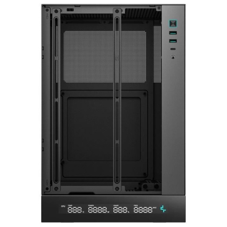 Boitier sans alimentation - DEEPCOOL CH170 Digital - Mini tour - Format M-ITX - Noir Boitier sans alimentation - DEEPCOOL CH170 Digital - Mini tour - Format M-ITX - Noir