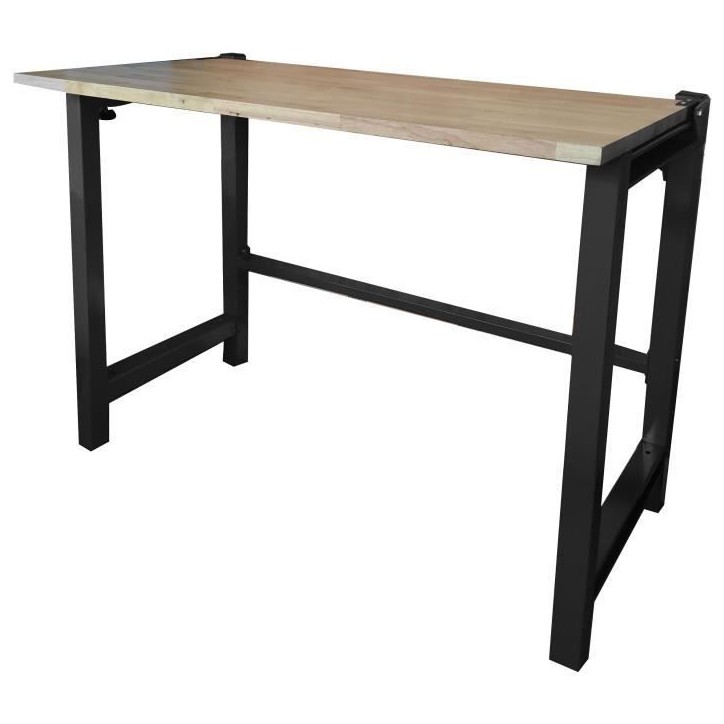 Etabli pliable en acier et bois DEFPRO - Charge maximale d'outillage 50 kg Etabli pliable en acier et bois DEFPRO - Charge maximale d'outillage 50 kg