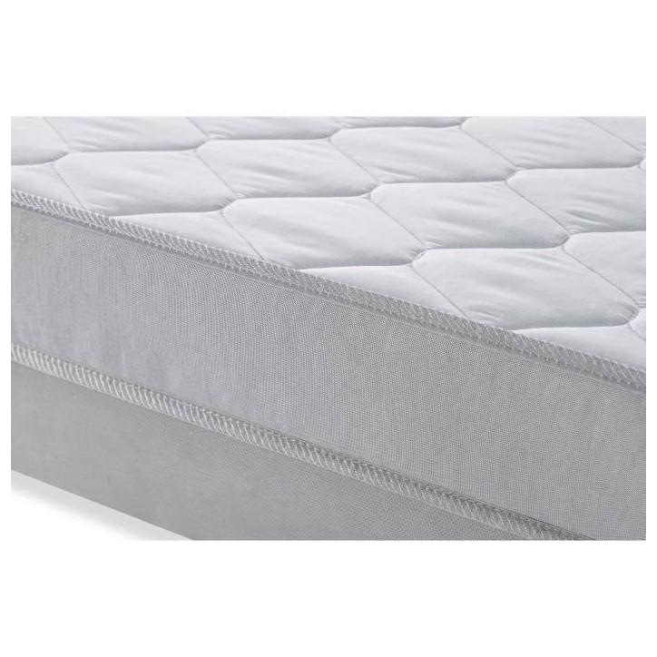 Ensemble Matelas 140x190 cm + Sommier - Mousse - 5 zones - 15 cm - Ferme - DEKO DREAM Airflex Ensemble Matelas 140x190 cm + Sommier - Mousse - 5 zones - 15 cm - Ferme - DEKO DREAM Airflex
