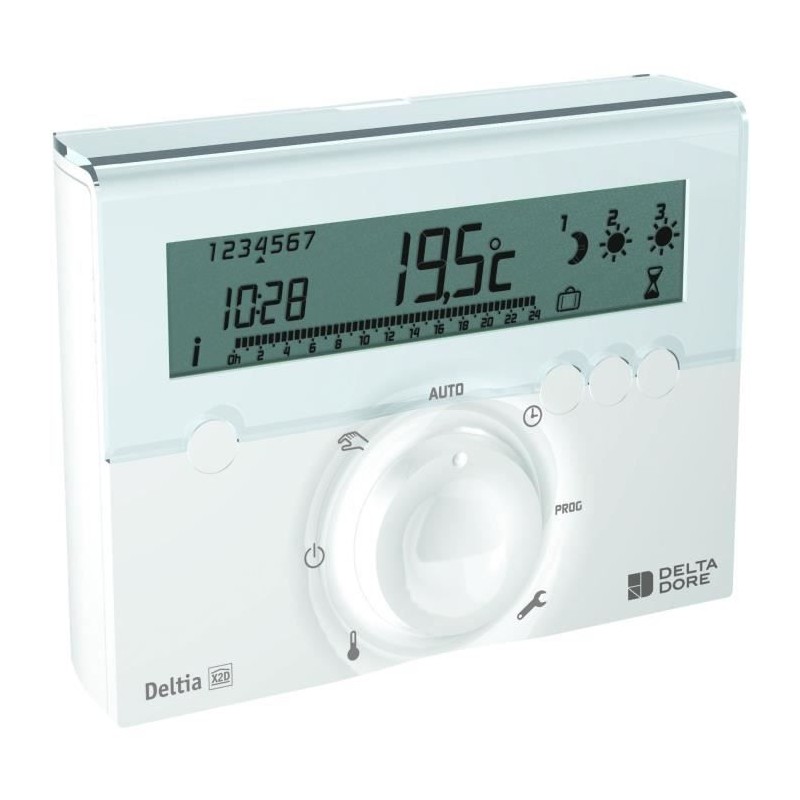 Thermostat sans fil - DELTA DORE - Deltia 8.33 - Inclus un programmate Thermostat sans fil - DELTA DORE - Deltia 8.33 - Inclus un programmate