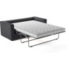 Canapé 3 places - Delta - Tissu Anthracite - Convertible semi-express