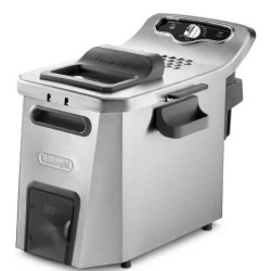 Friteuse - DELONGHI - FZ44851 - Inox - 5 L - 3200 W - 29,3 x 41,7 x 23