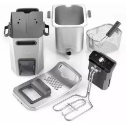Friteuse - DELONGHI - FZ44851 - Inox - 5 L - 3200 W - 29,3 x 41,7 x 23