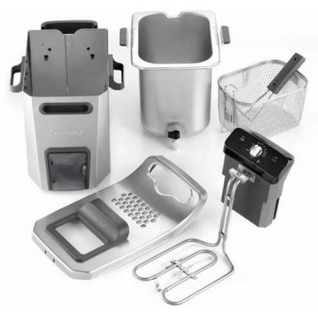 Friteuse - DELONGHI - FZ44851 - Inox - 5 L - 3200 W - 29,3 x 41,7 x 23,2 cm