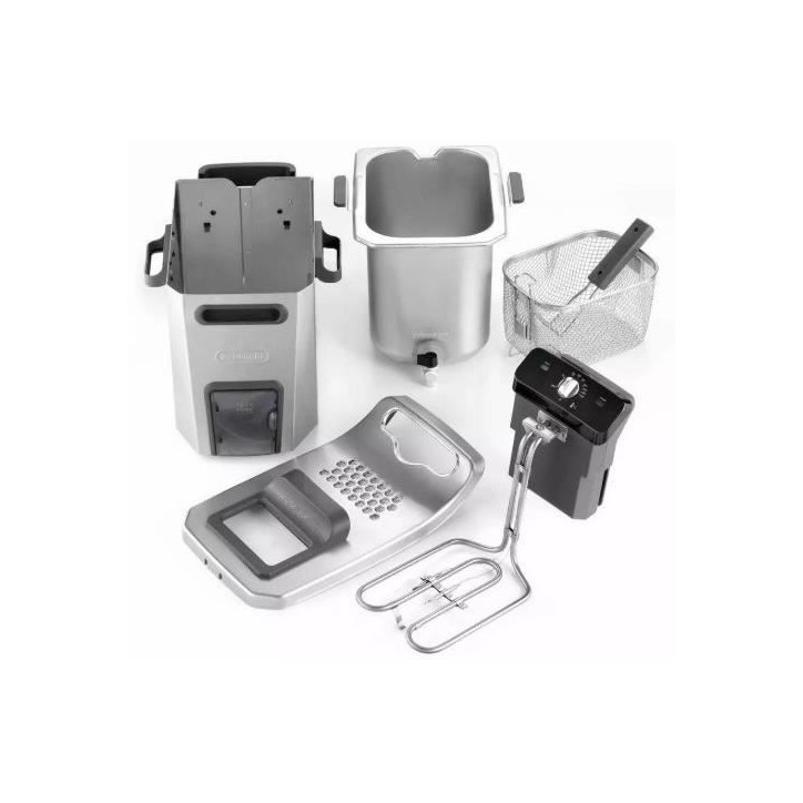 Friteuse - DELONGHI - FZ44851 - Inox - 5 L - 3200 W - 29,3 x 41,7 x 23,2 cm