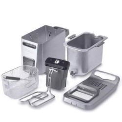 Friteuse - DELONGHI - FZ44851 - Inox - 5 L - 3200 W - 29,3 x 41,7 x 23