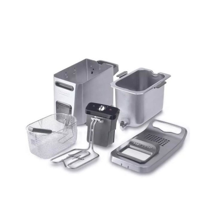 Friteuse - DELONGHI - FZ44851 - Inox - 5 L - 3200 W - 29,3 x 41,7 x 23,2 cm
