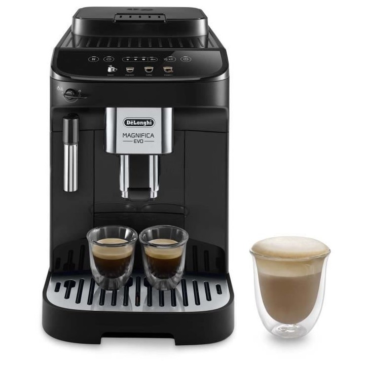 Machine expresso automatique avec broyeur - DELONGHI - Magnifica Evo ECAM290.22.B - 1450W - 3 boissons - 1,8L - Noir