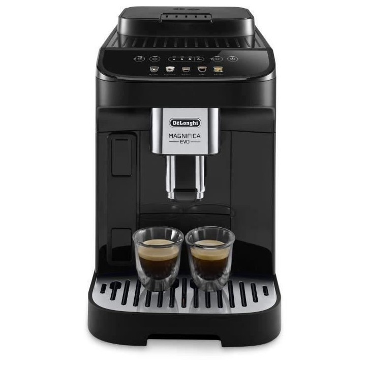 Machine expresso automatique avec broyeur De'Longhi Magnifica Evo - ECAM290.61.B -technologie boissons lactées, Noir