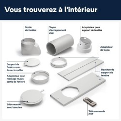 Climatiseur mobile - DELONGHI - PAC EL110 WIFI - 2900 W - 11 000 Btu/h