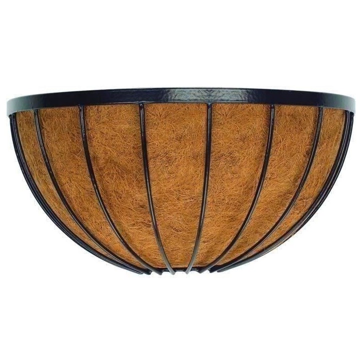 Panier mural+coco - GARDEN ID Georgian - 40x20 H20 cm - Coco premium - Structure solide - Profond pour le développement des pla